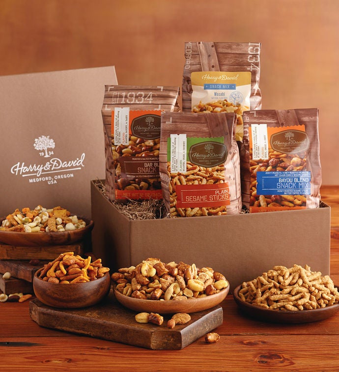 Premium Snack Assortment Box Snack Gift Baskets Harry & David