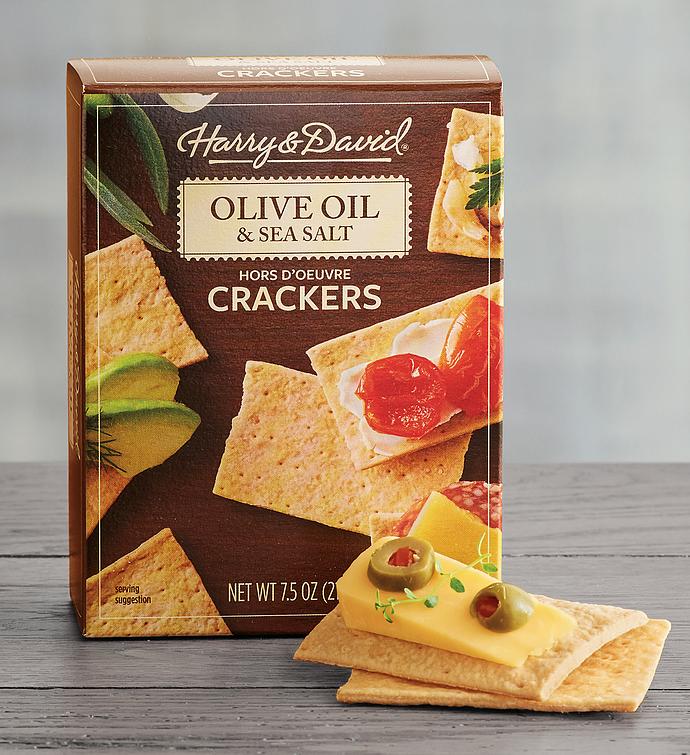 Olive Oil and Sea Salt Hors D’oeuvre Crackers