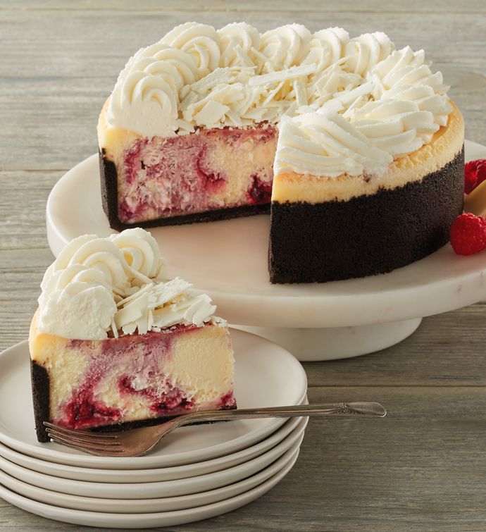 The Cheesecake Factory® White Chocolate Raspberry Truffle® Cheesecake   7"