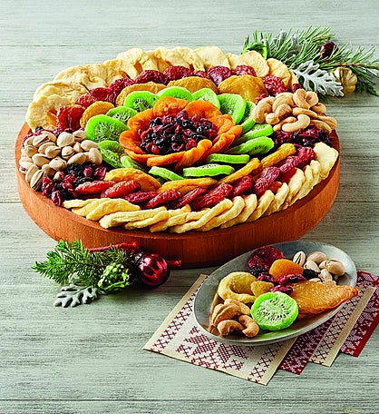 Ultimate Dried Fruit and Nut Wreath