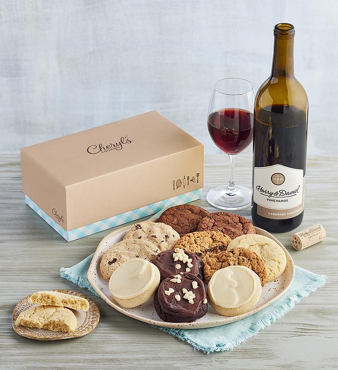 Red Wine and Cheryl's Cookies Box