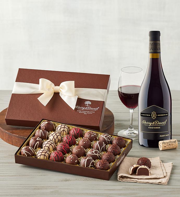 Chocolate Truffles with Harry & David® Wine