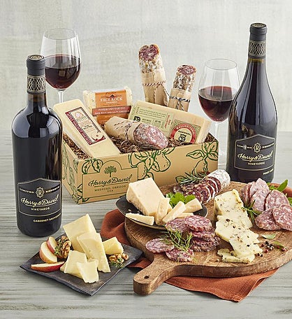 Charcuterie and Cheese Assortment with Harry & David™ Reserve Red Wine Duo