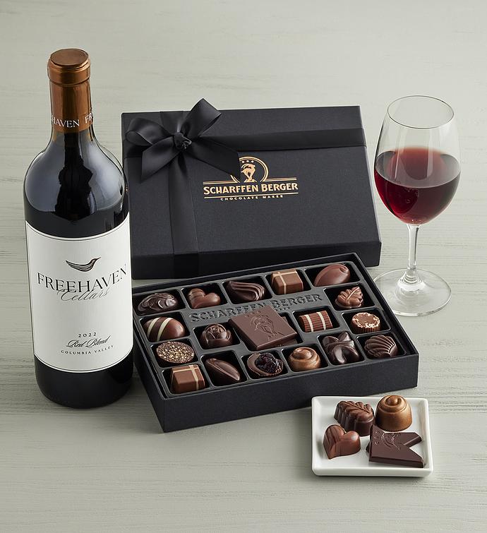 Scharffen Berger® Chocolatier's Collection 20 Piece with Freehaven Cellars™ Red Wine Blend