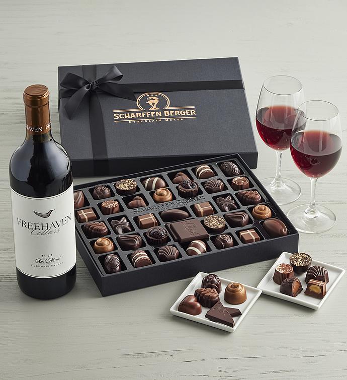 Scharffen Berger® Chocolatier's Collection 36 Piece with Freehaven Cellars™ Red Wine Blend