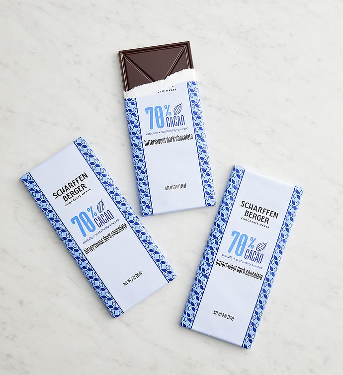 Scharffen Berger® 70% Cacao Bittersweet Dark Chocolate 3 Pack