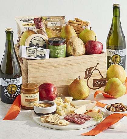 Grand Harry & David® Gift Basket with Royal Riviera™ Hard Pear Cider
