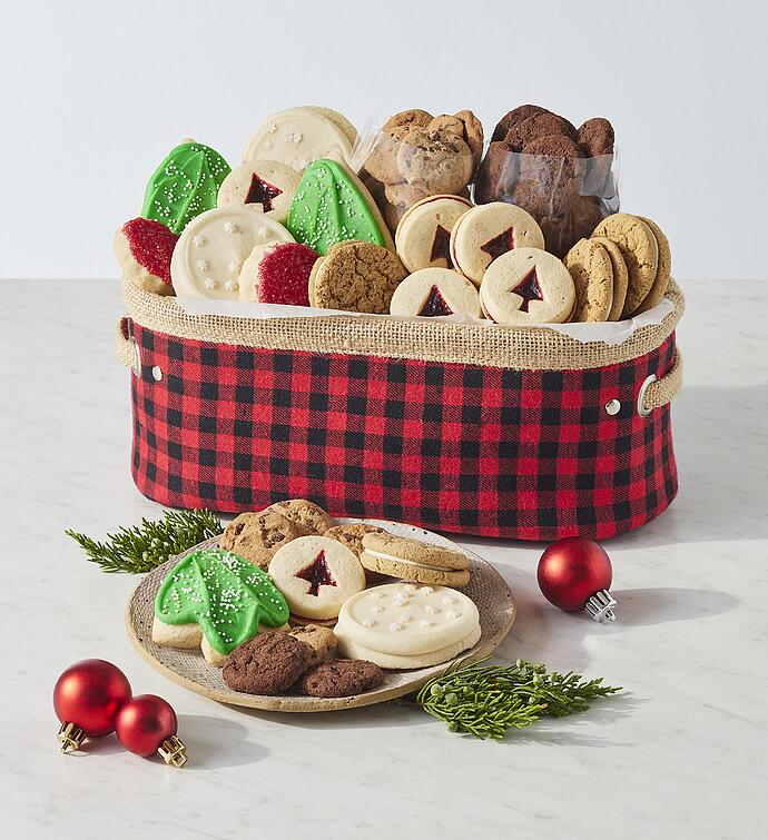 Festive Holiday Cookie Basket