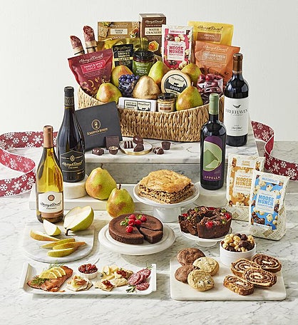 Supreme Hearthside Gift Basket with Wine