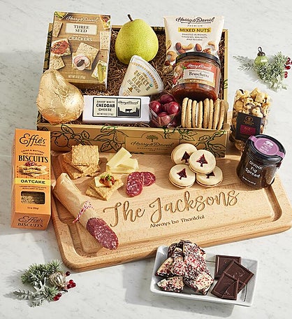 Specialty Christmas Banquet with Personalized Cutting Board