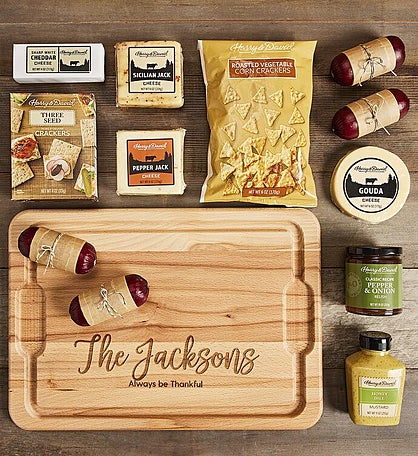 Supreme Meat and Cheese Gift Box with Personalized Cutting Board