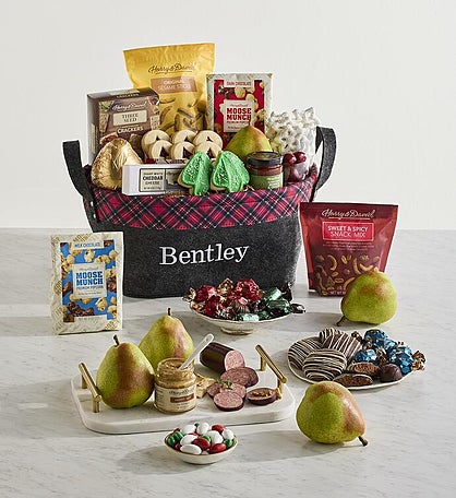 Deluxe Personalized Christmas Gift Basket
