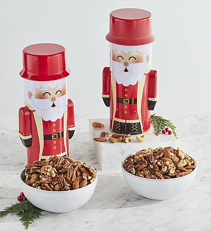 Holiday Mixed Nuts Gift Tin Duo