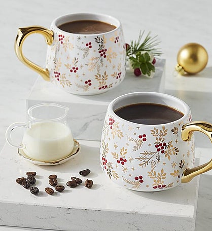 Holiday Bayberry Mugs - Set of 2