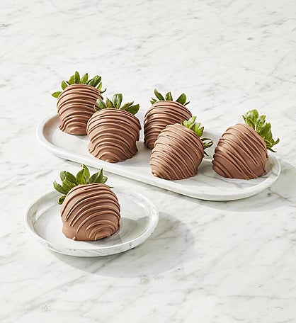 Harry & David® Belgian Milk Chocolate Hand-Dipped Strawberries - 6 Count