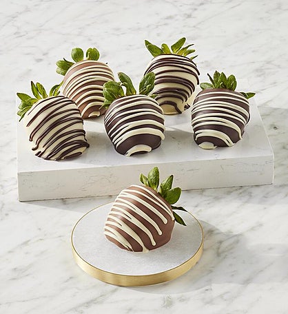 Harry & David® Belgian Chocolate Hand-Dipped Strawberries Medley - 6 Count