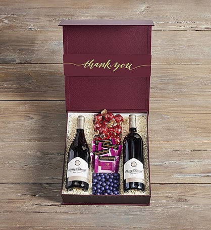 Deluxe Thank You Gift with Wine