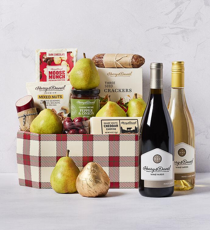 Season's Best Gift Basket with Wine