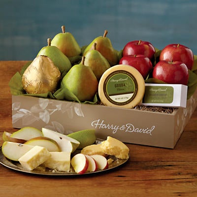Classic Pears, Apples, and Cheese Gift