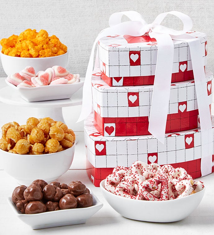 Be My Valentine 3 Tier Heart Stack