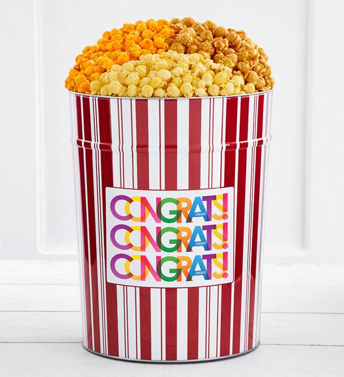 Tins With Pop® 4 Gallon Bright Congratulations