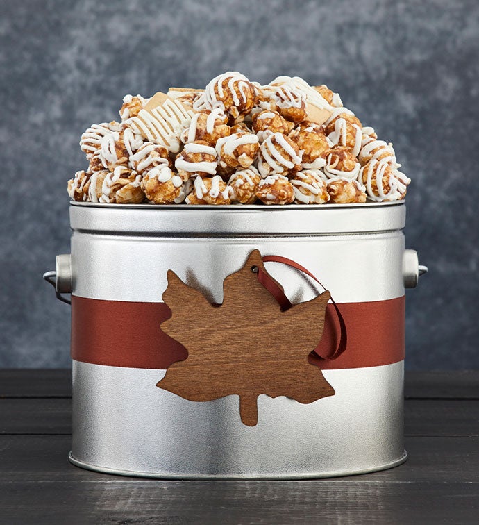 Colors Of Fall 1/2 Gallon Gift Pail Apple Pie Popcorn