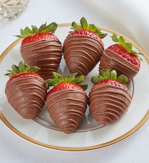 Milk Chocolate-Covered Strawberries – 6 Count | Harry & David