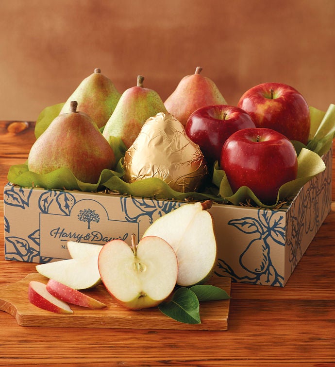 Pears and Apples Gift Fruit Gift Basket Harry & David