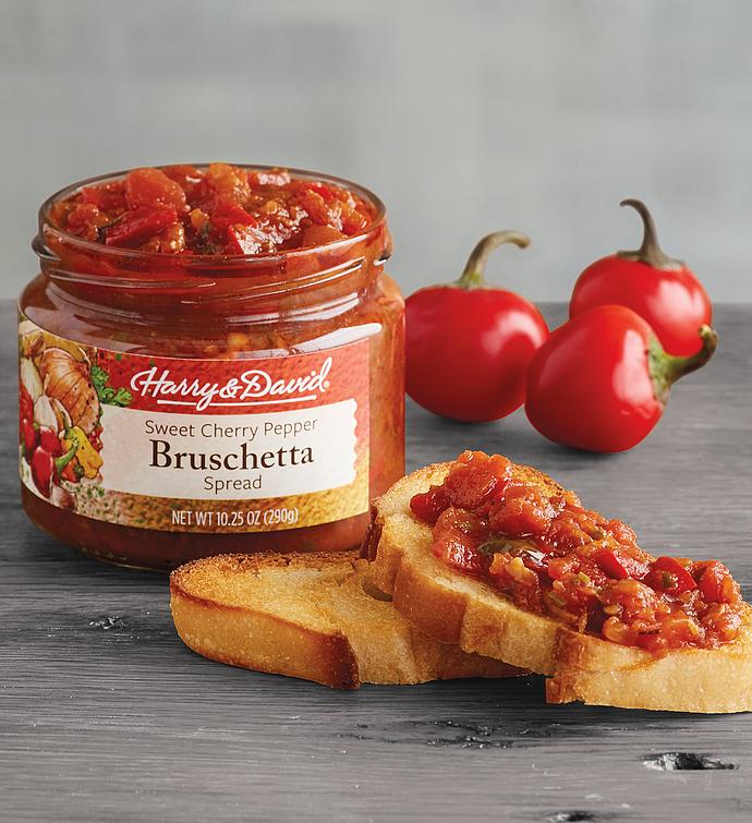 Sweet Cherry Pepper Bruschetta