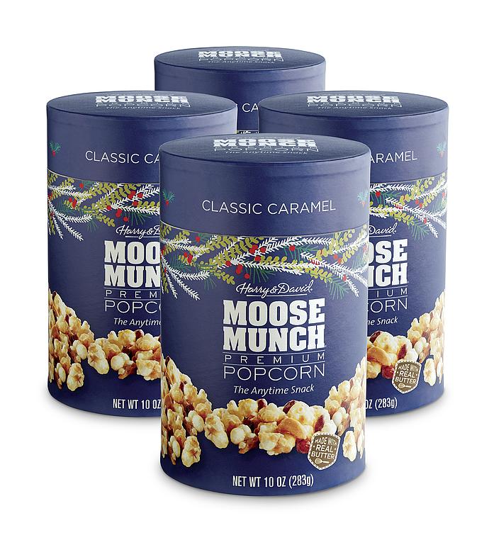 Moose Munch® Holiday Premium Popcorn Classic Caramel 4 Pack