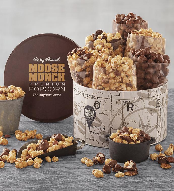 Moose Munch Premium Popcorn Deluxe Tin Harry And David