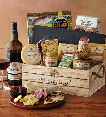 Baskets Rochester Ny Meat And Cheese Gift With Wine Snipeimage
