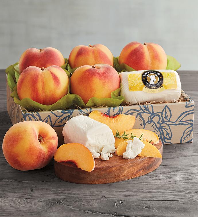 Oregold® Peaches and Laura Chenel Honey Chèvre
