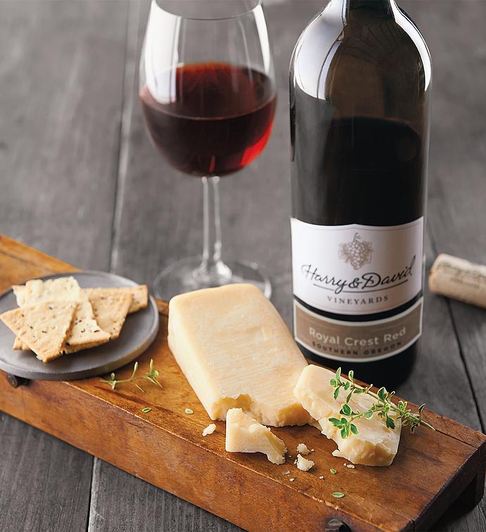 San Joaquin Gold Cheese and Harry & David™ Red Wine
