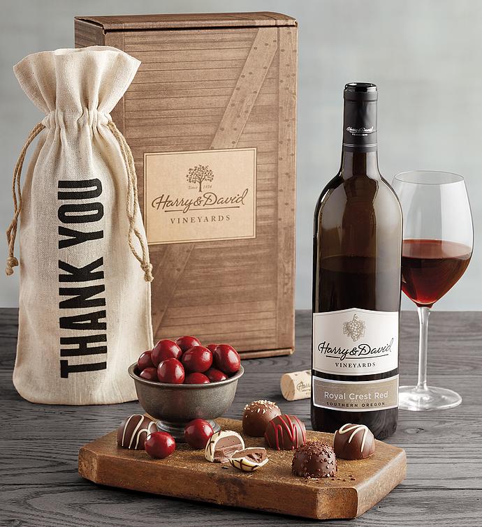Thank You Red Wine Gift Box Harry David