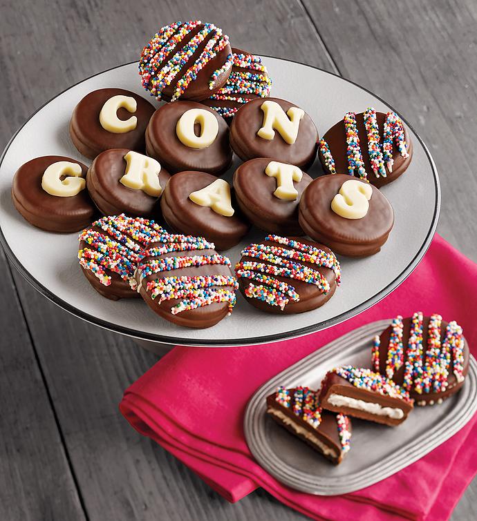 Congrats Chocolate Covered Cookies