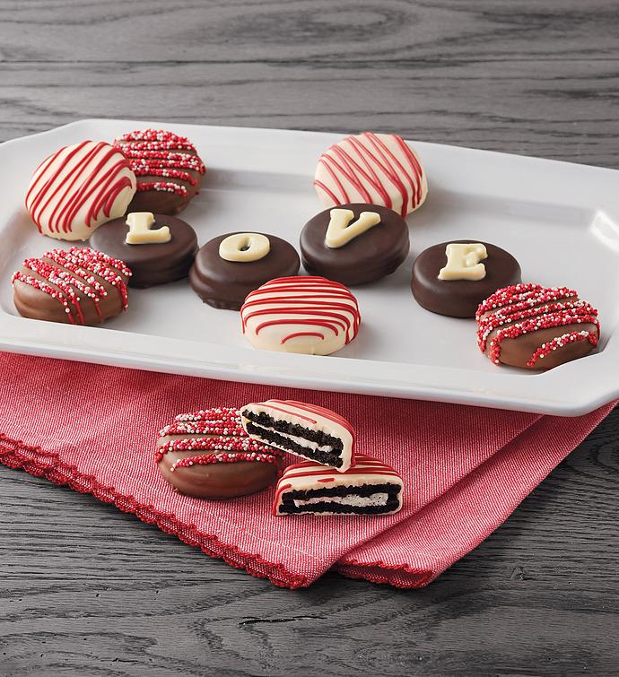 "LOVE" Chocolate Covered Cookies