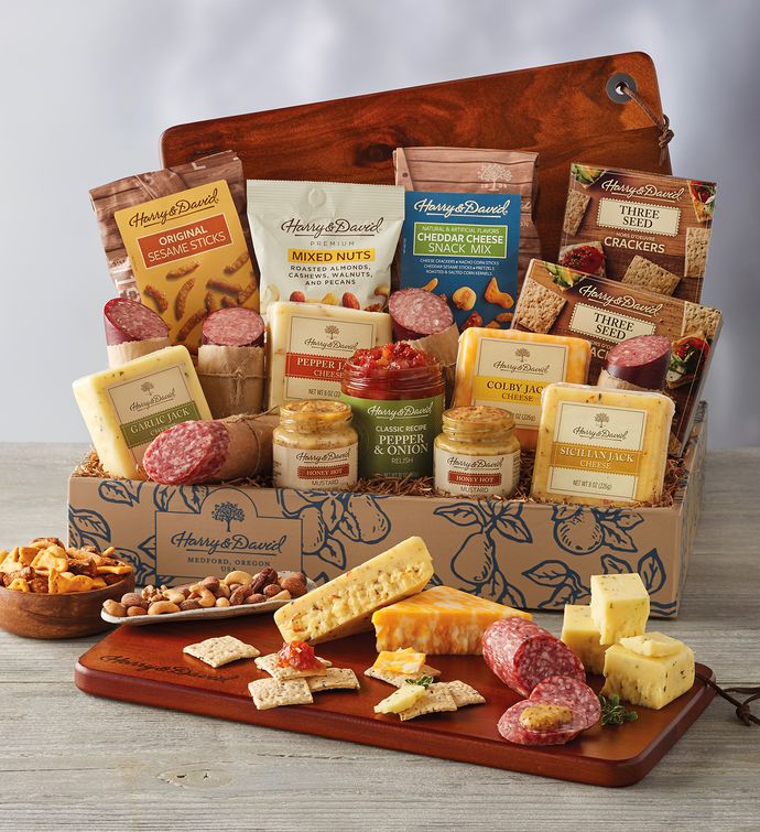 Meat and Cheese Gift Box Meat & Cheese Gift Baskets