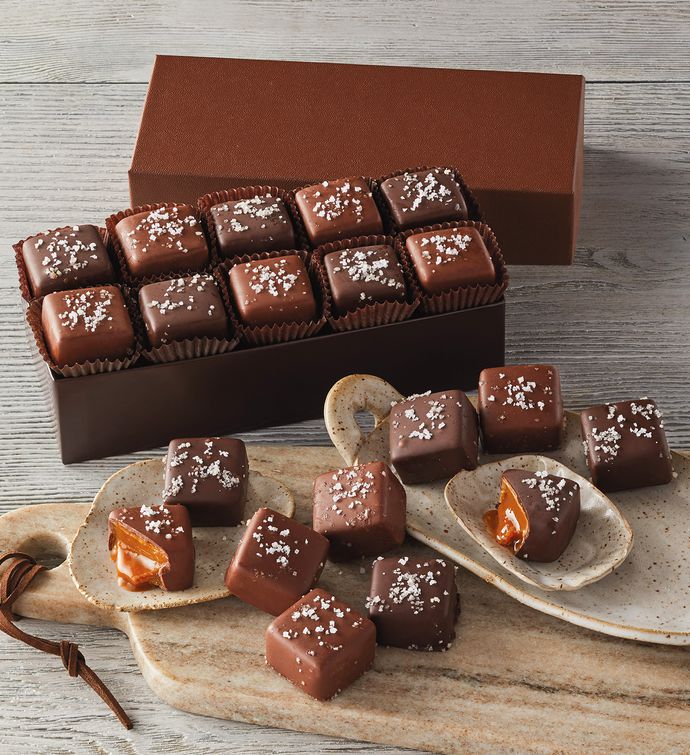 Salted Chocolate Covered Caramels