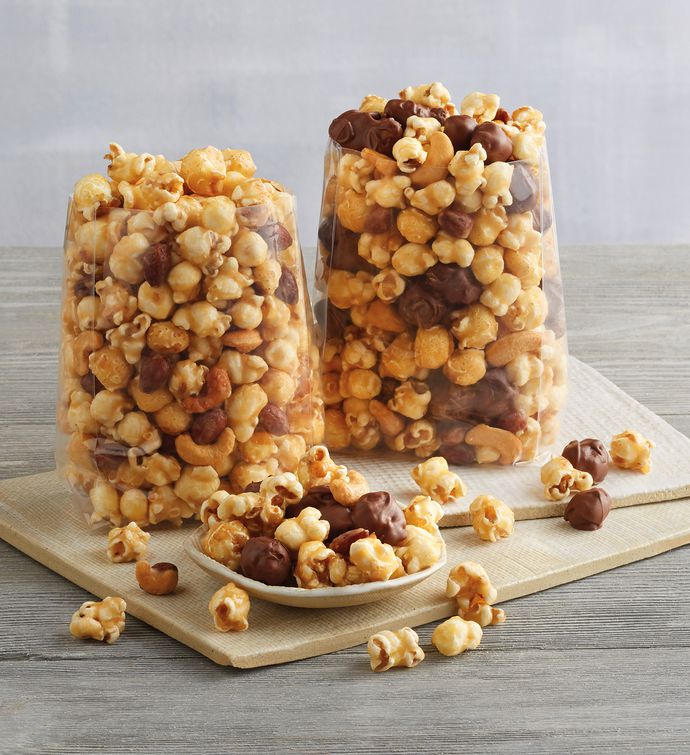 Moose Munch Premium Popcorn Duo  Milk Chocolate and Caramel Mix
