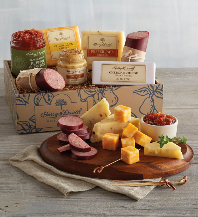 meat and cheese holiday gift boxes