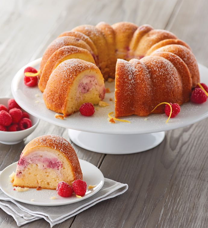 Wolferman's&#174; Lemon Bundt Cake with Raspberry Cheesecake Filling