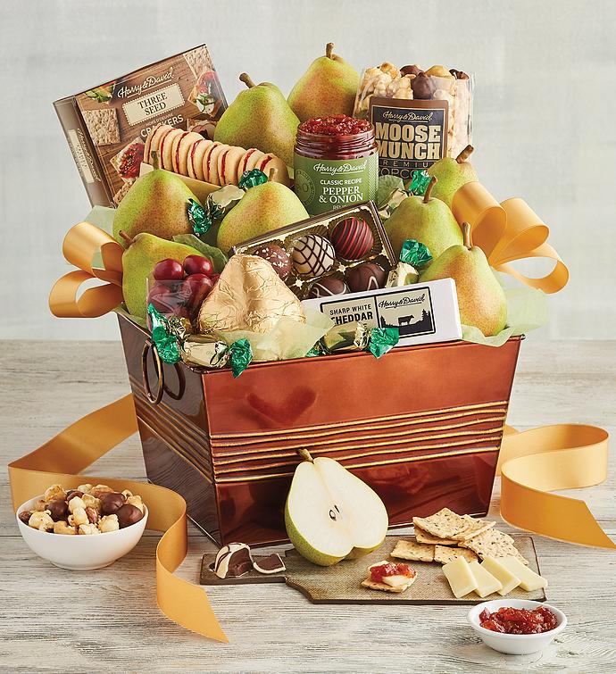 Deluxe Favorites Gift Basket Food Gift Baskets Harry David