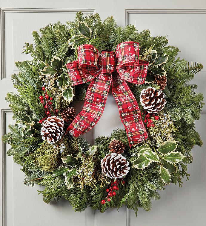 Evergreen Wreath Fresh Holiday Wreaths Harry & David