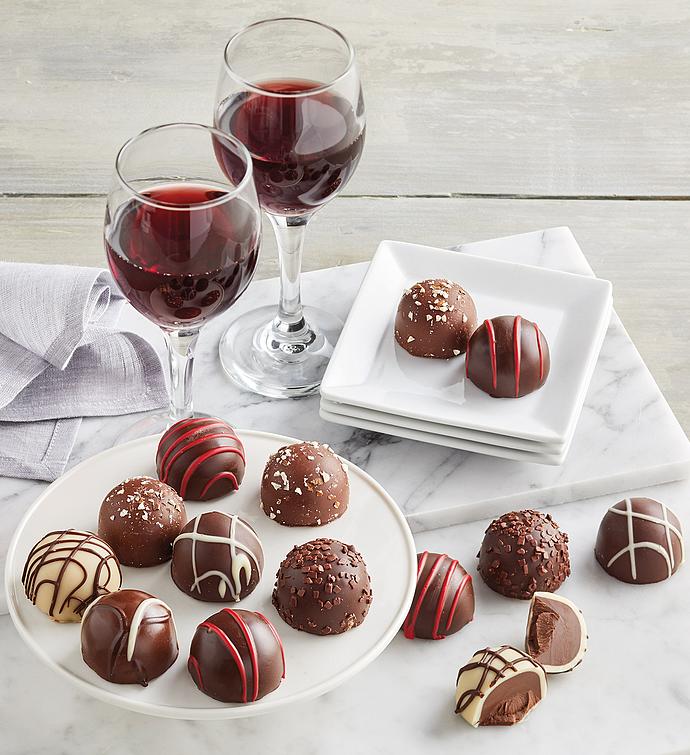 Chocolate Truffles with Harry & David® Wine 