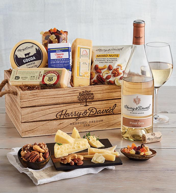 Gourmet Cheese Gift with Wine | Wine