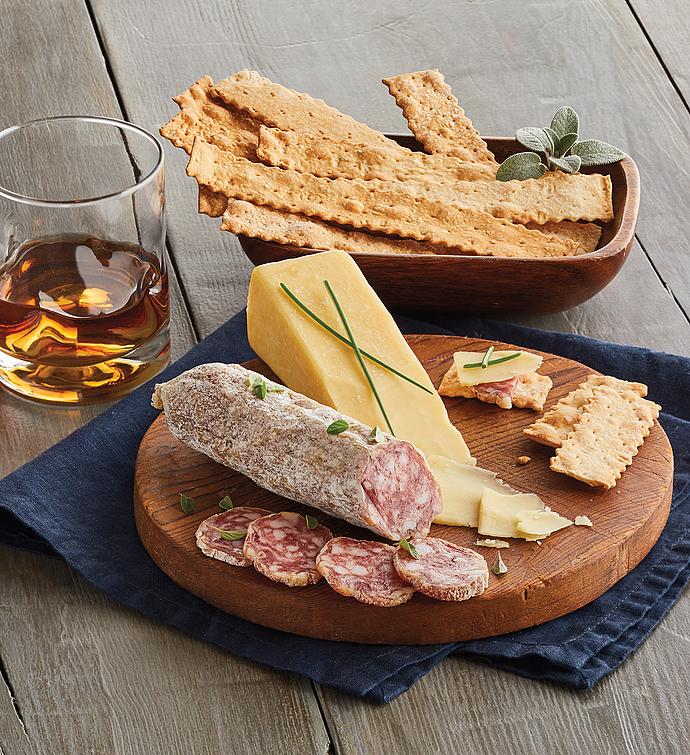 Whiskey Infused Salami and Cheese Pairing