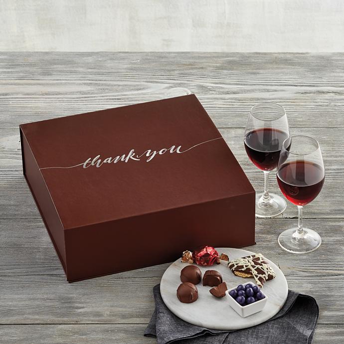 Vintner's Choice Deluxe Thank You Gift with Wine