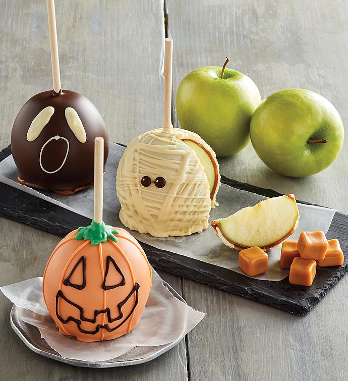 Halloween Caramel Apple Trio