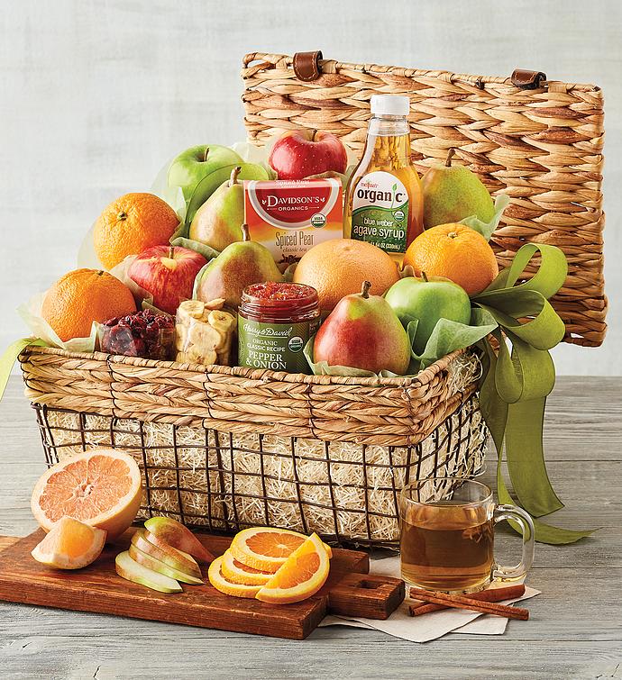 Deluxe Organic Fruit Gift Basket